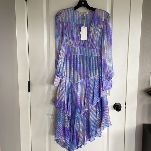 LoveShackFancy | Meridian 100% Silk Dress in Raindrop - Picture 11 of 13
